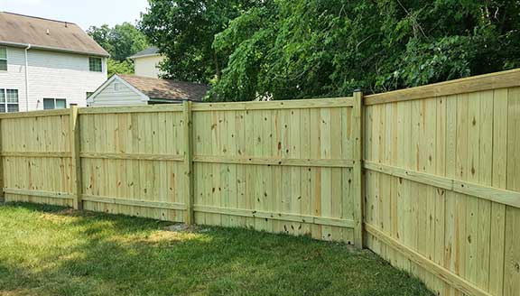 Pressure Treated Fence Installation Wolmanized Wood Fencing Installers